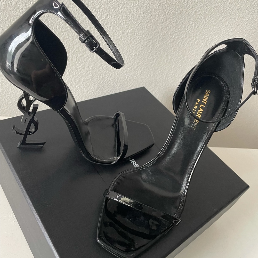 YSL Opyum Leather Sandals Size 41 - Picture 2 of 4